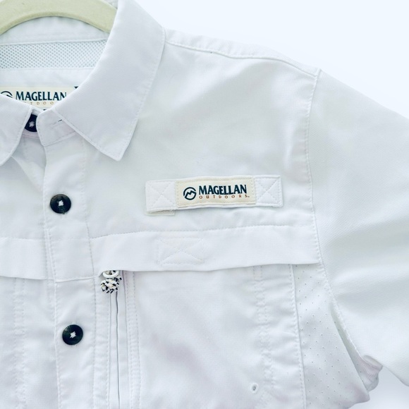 Magellan Outdoors Boy’s Size M Classic Fit Button Down Fishing Shirt - Picture 3 of 7